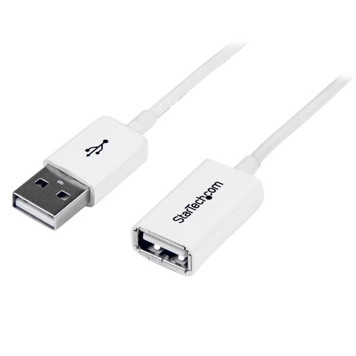 StarTech 3m White USB 2.0 Extension Cable - M/F