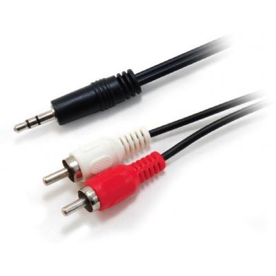 EQUIP Audio cable 3,5mm jack Male to 2 RCA jack Male, 2M, eq