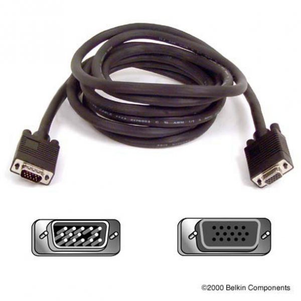 Belkin Pro Series High Integrity VGA/SVGA Monitor Extension Cable >F 5m 5m networking cable