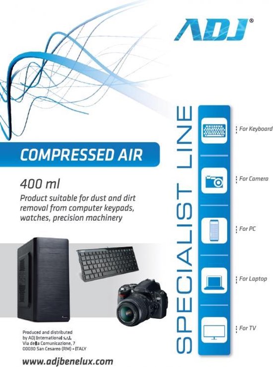 ADJ Compressed Air - 400ML - Specialist Line