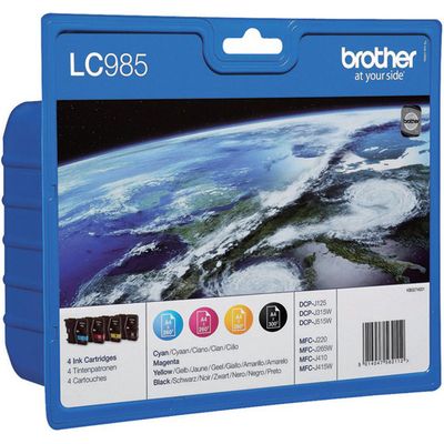 Brother LC-985VALBP Value Blister - 1BK+1C+1M+1Y