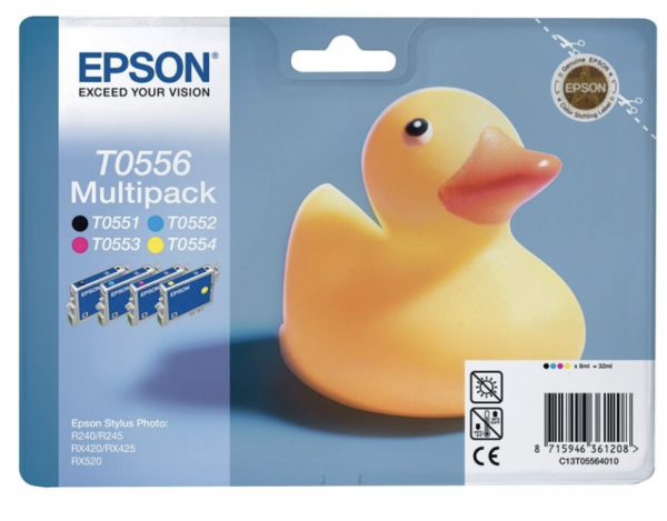 Epson Ink/T0556 Duck 4x8ml CMYK
