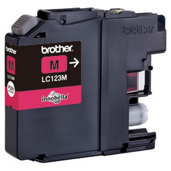 Brother LC-123M Magenta Ink (600 pages)