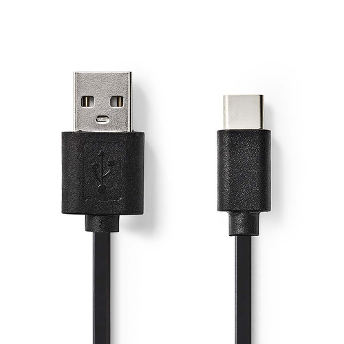 Nedis Cable USB 2.0 / USB-C M/M Black 2m