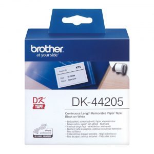 DK-44205 Continuous Removable Paper tape Whit