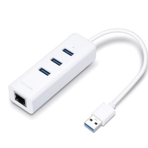 TP-Link UE330 3-Port USB 3.0 Hub GB Ethernet Adapter