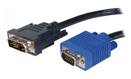 AV Cable DVI 17Pin / VGA M/MBlock with screws2 m - Black/B