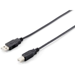 EQUIP USB 2.0 Cable A/B M/M 1m black shielded