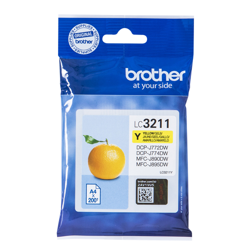 Brother LC-3211Y Yellow Inkt (200 pages)