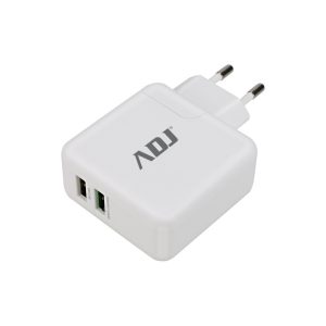 2-Poorts USB Quick Charger - Wit