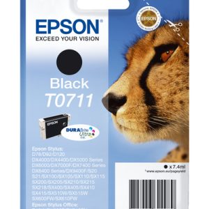Epson Ink/T0711 Cheetah 7.4ml BK