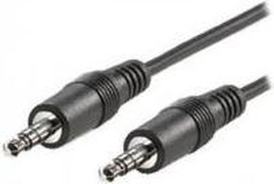 AV Cable 3,5 mm / 3,5 mm M/M2m - Black - BLISTER