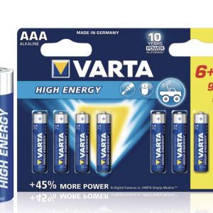 Varta Battery AAA Alkaline 1.5V DC 6+2 pack