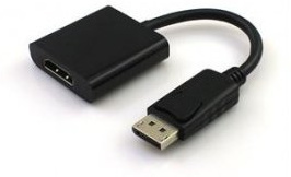 Adapter DisplayPort/HDMI M/F 15 cm Black - BLISTER