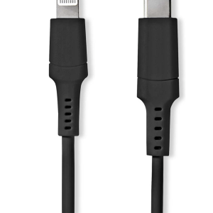 Nedis CCGW39650BK20 Apple Lightning Cable Apple Lightning 8-pin Male - Usb-c™ 2.0 M Zwart