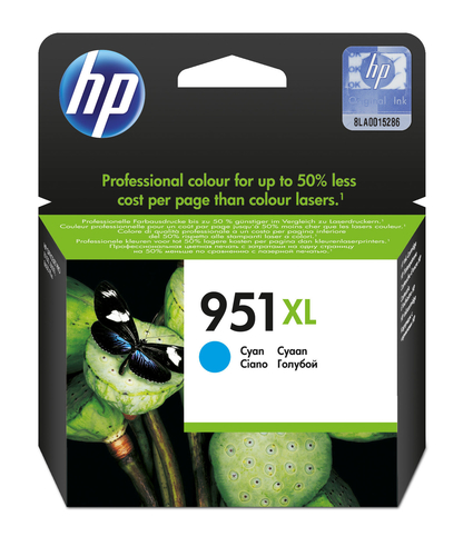 HP CART 951XL Cyan Officejet Ink Cartridge