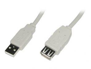 USB 2,0 Extension Cable Type A/A 3,0m M/F - BLISTER WIT